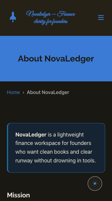 About — Mobile